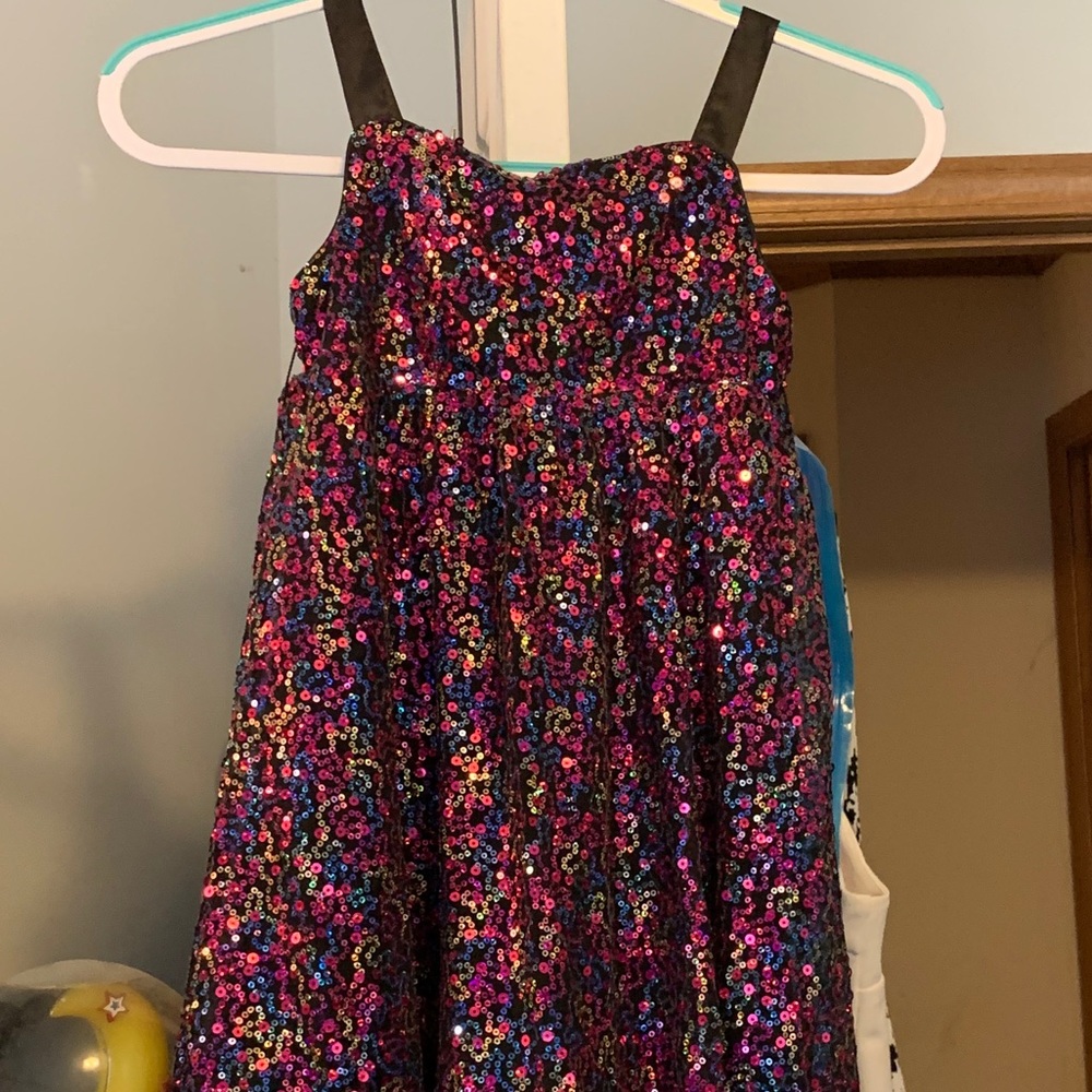 Justice girls size 7 sequin dress